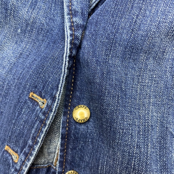 Chaps Adjustable Denim Vest - Picture 6 of 6